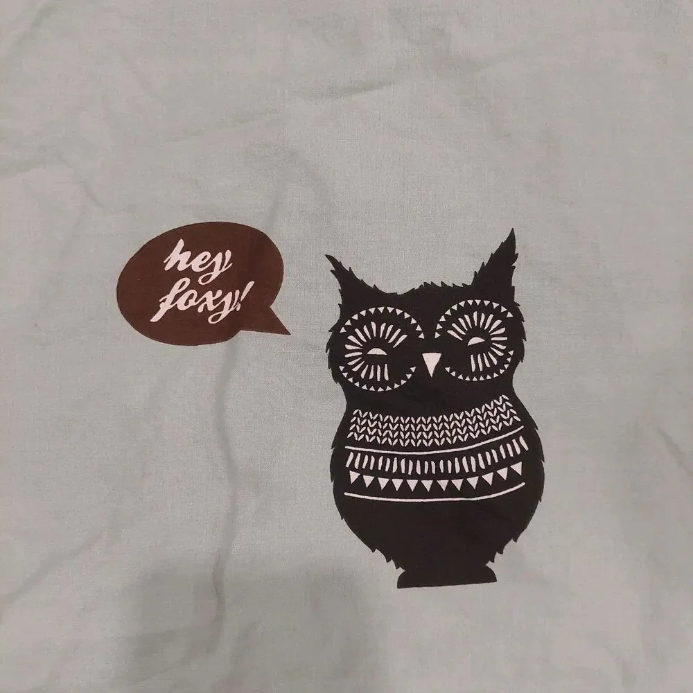 H&M teal owl